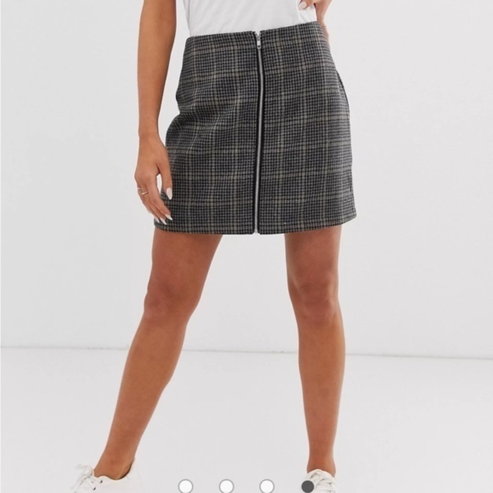 Brave Soul London Bailey Mini‎ Skirt Checker - Picture 2 of 6